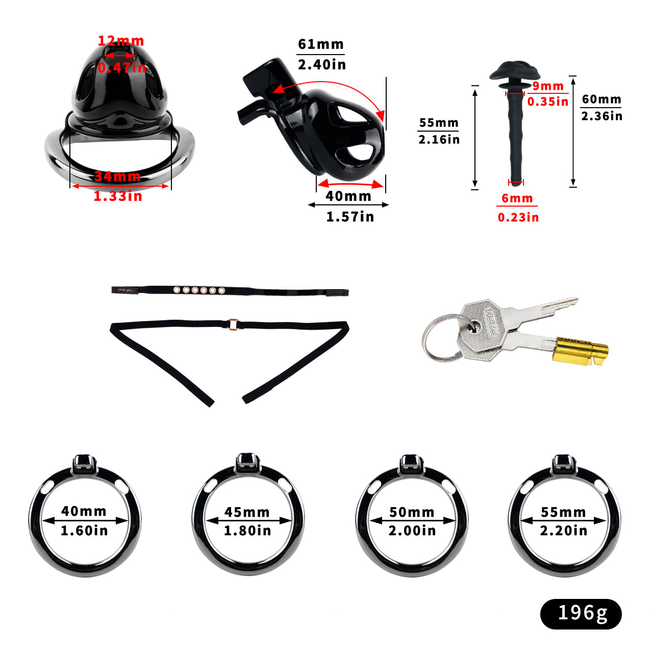 ABS Resin Chastity Cage