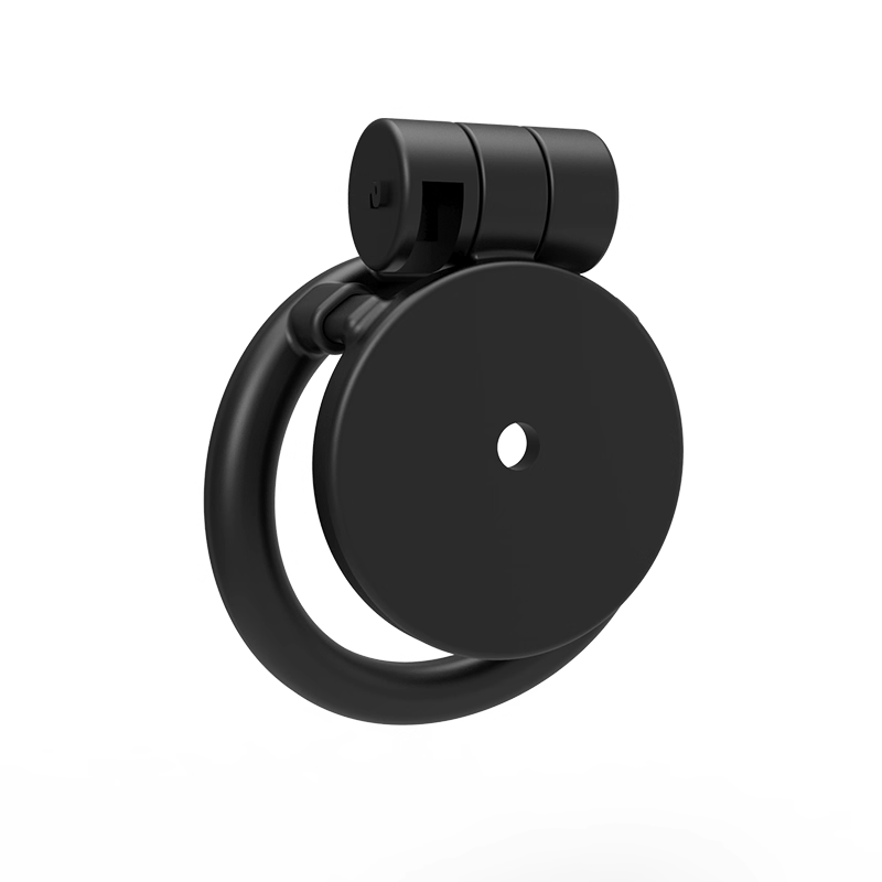 Black Abstinence Flat Chastity Cage