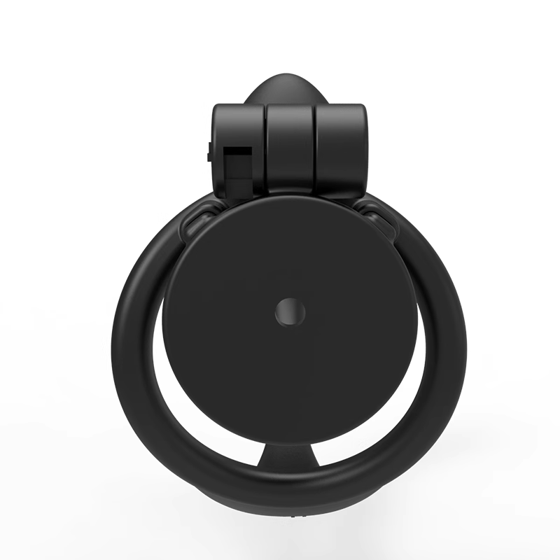 Black Abstinence Flat Chastity Cage