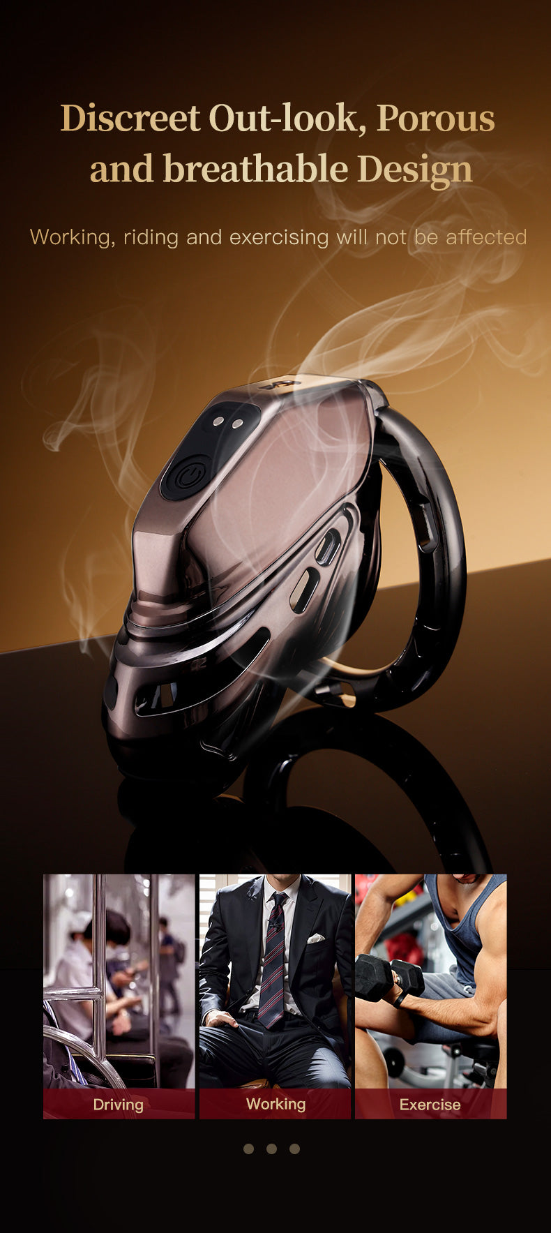 Electric Eel Stimulation Chastity Cage