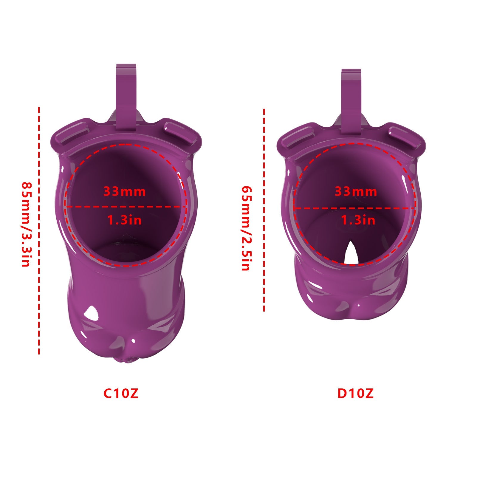 Resin Labia Chastity Lock with Belt-Compatible Design