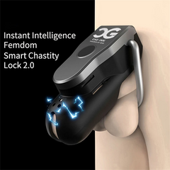 CAG-INK Cellmate 2.0 Electric Shock Distance App Control Chastity Cage