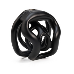 Black BC.30 ultra-micro 3D-printed resin chastity cage
