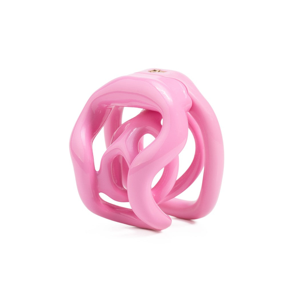 Pink BC.30 ultra-micro 3D-printed resin chastity cage
