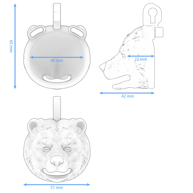 bear cage dimensions
