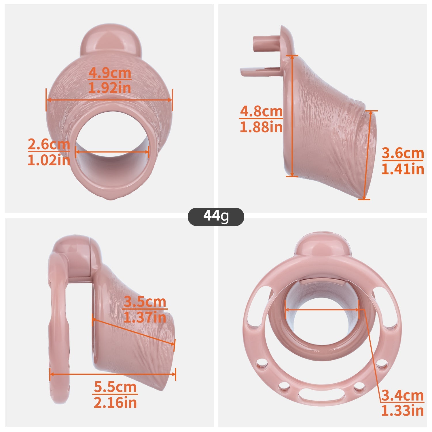 Beast Dragon Textured ABS Chastity Cage