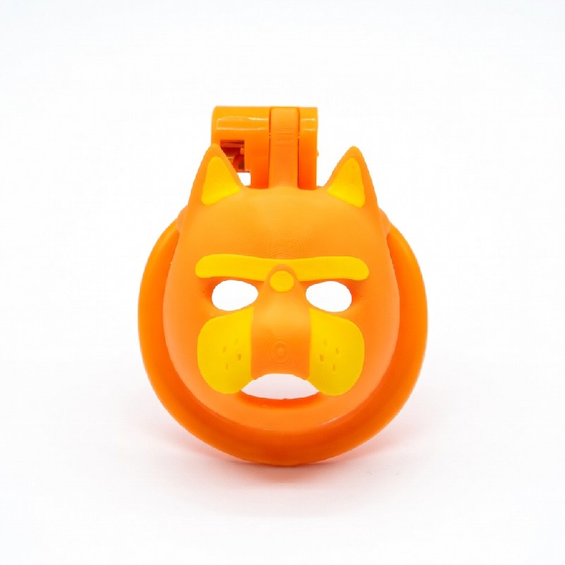 orange bulldog resin cage front
