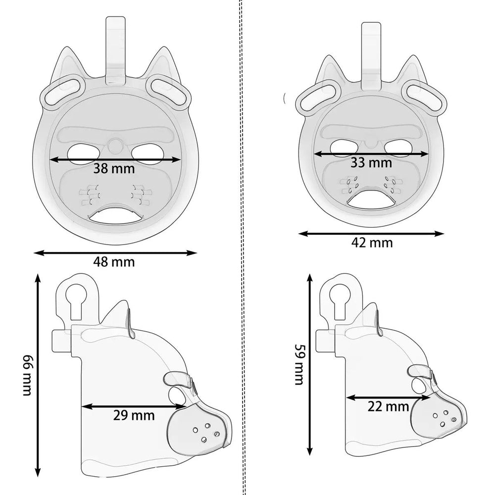 bulldog cage measurements