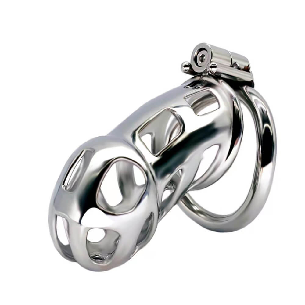 Buttonhole Lock Mamba Chastity Cage 2.56 to 3.74 inches Long