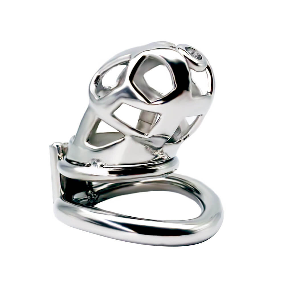 Buttonhole Lock Mamba Chastity Cage 2.56 to 3.74 inches Long