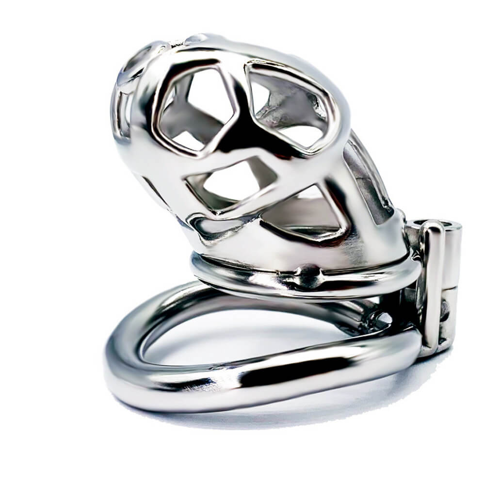 Buttonhole Lock Mamba Chastity Cage 2.56 to 3.74 inches Long