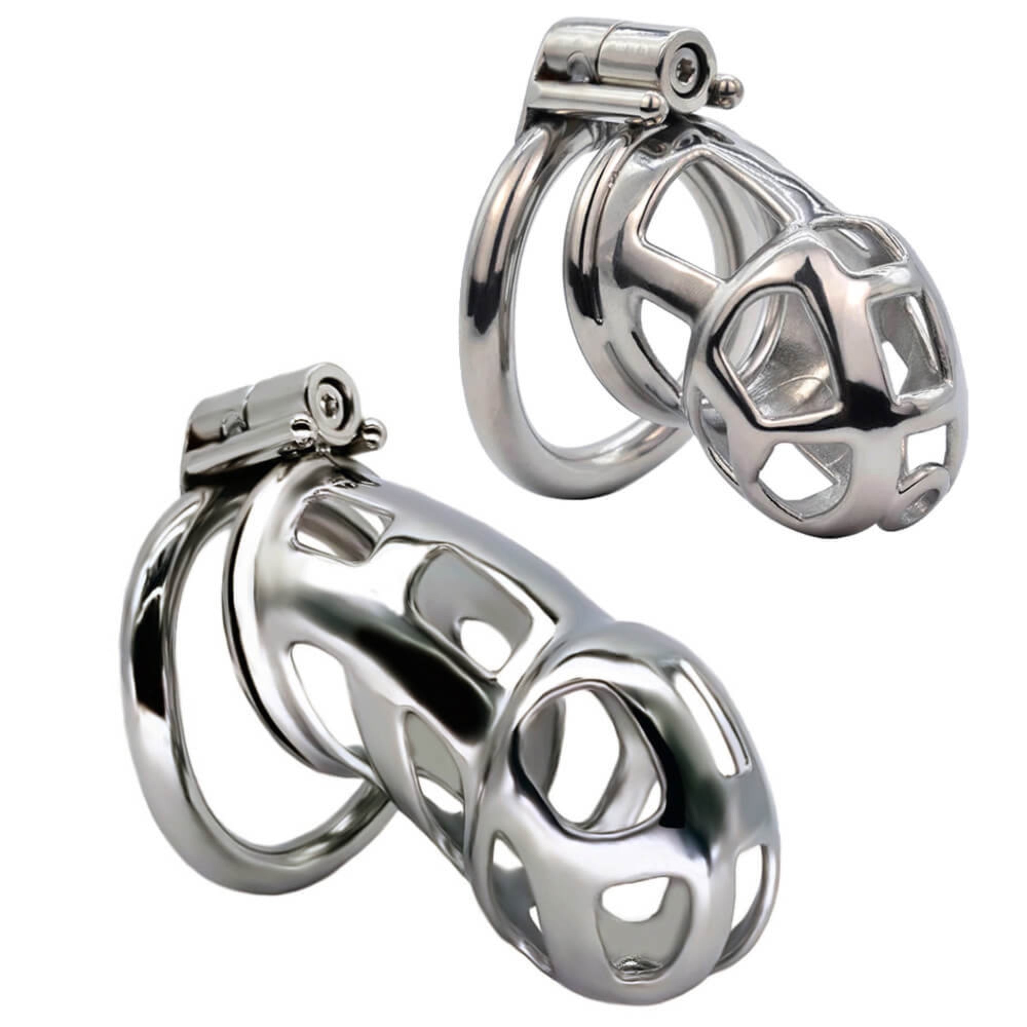 Buttonhole Lock Mamba Chastity Cage 2.56 to 3.74 inches Long