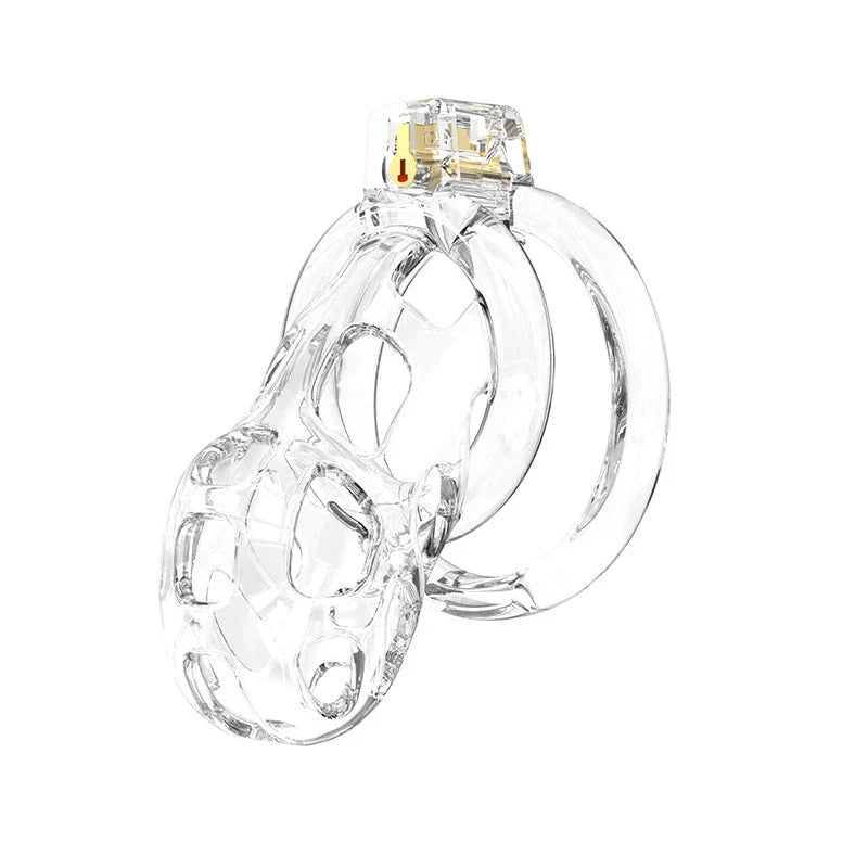 Clear Soft Cobra silicone cage with base ring and key