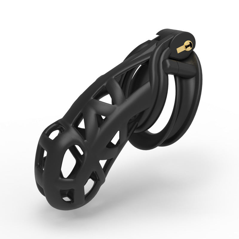 Black Large Cobra 6.0 cage with long open frame and triangular openings
