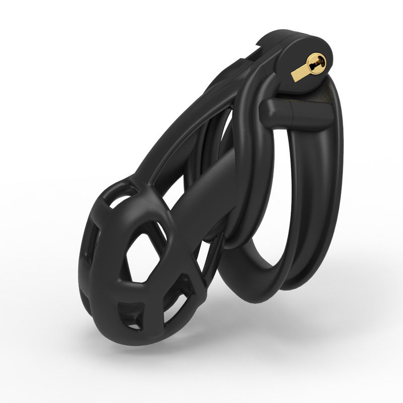 Black Small Cobra 6.0 cage with open side panels and integrated lock
