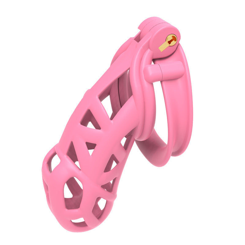 Pink Large Cobra 6.0 cage with long open frame and triangular openings
