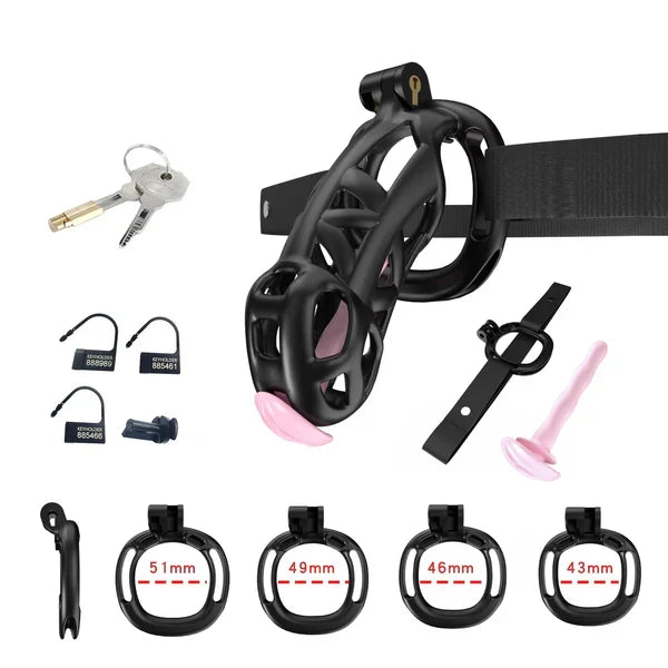 Cobra Chastity Set With Belt