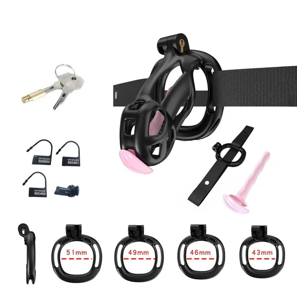 Cobra Chastity Set With Belt