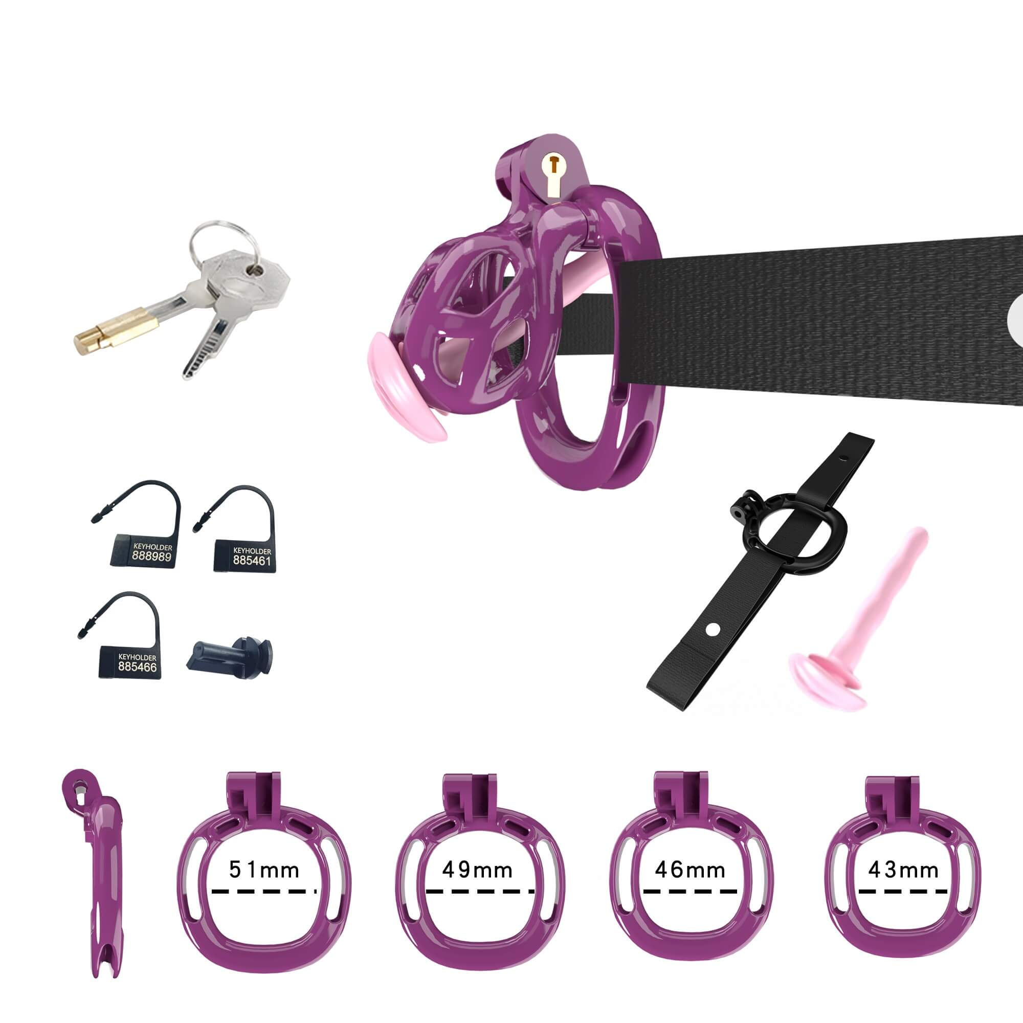 Cobra Chastity Set With Belt