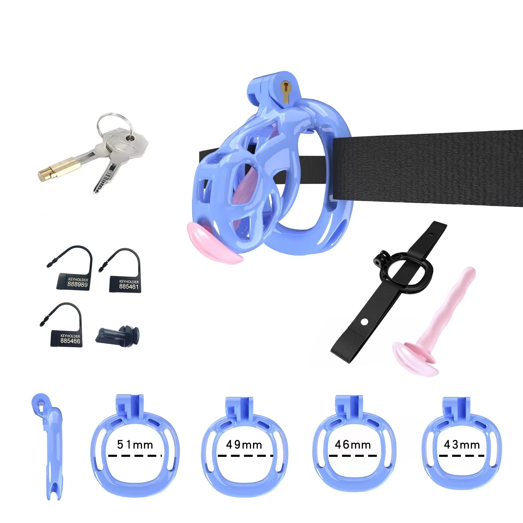 Cobra Chastity Set With Belt