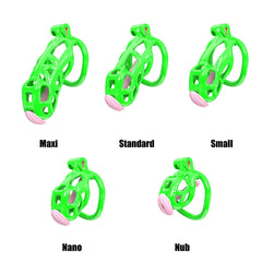 Green Cobra Nub Chastity Kit With Urethral