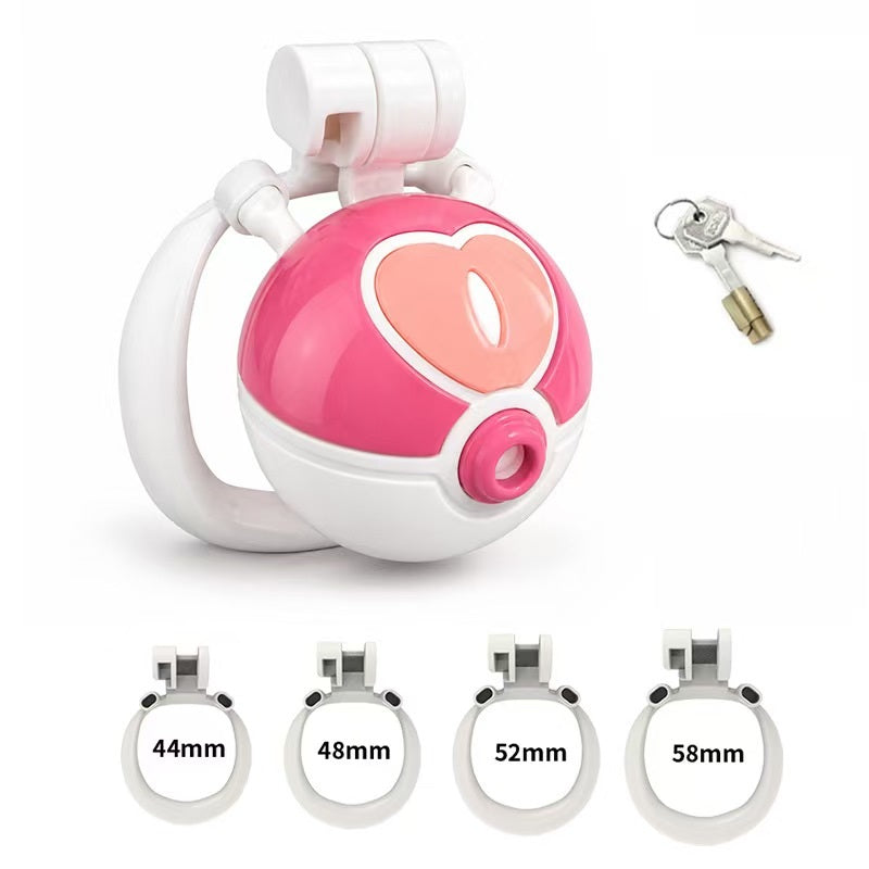 Cupid Heart Capsule Resin Chastity Cage
