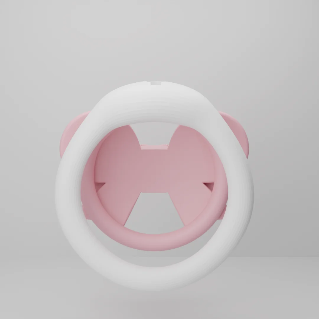 Bow Gemstone Pink Cock Cage