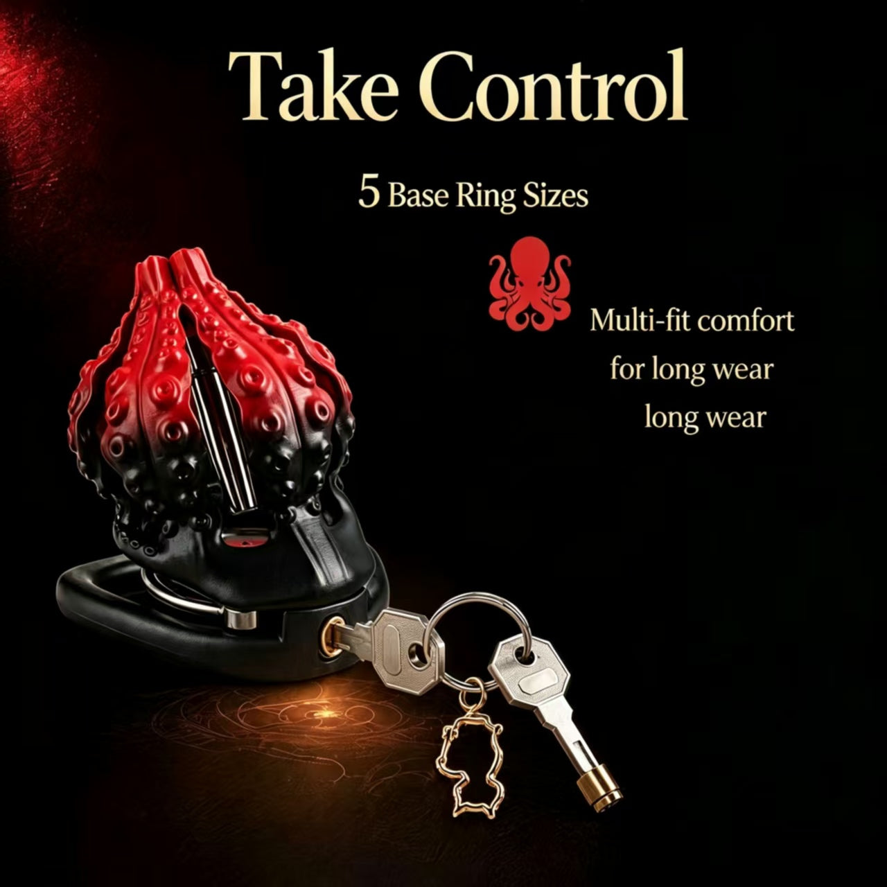 Dark Night Tentacle ABS Chastity Cage