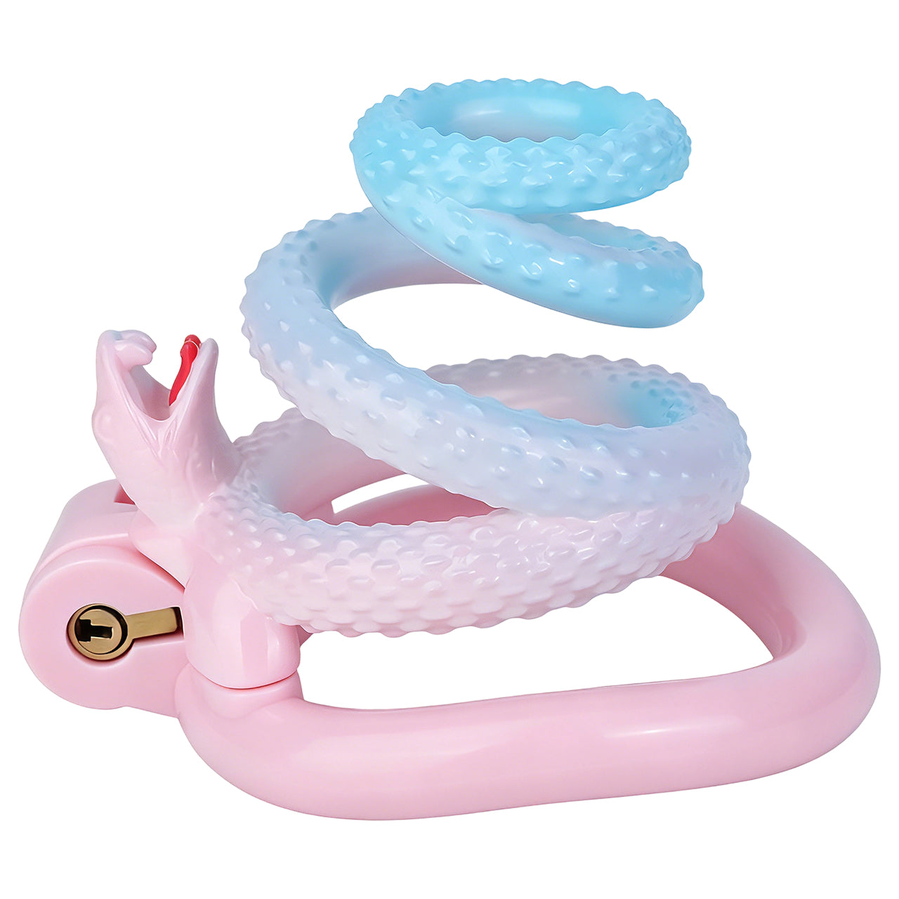 Snake Scale Resin Chastity Cage with Optional Support Strap