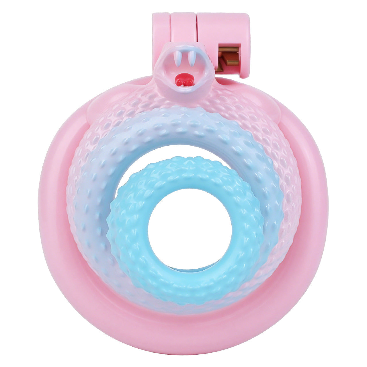 Snake Scale Resin Chastity Cage with Optional Support Strap