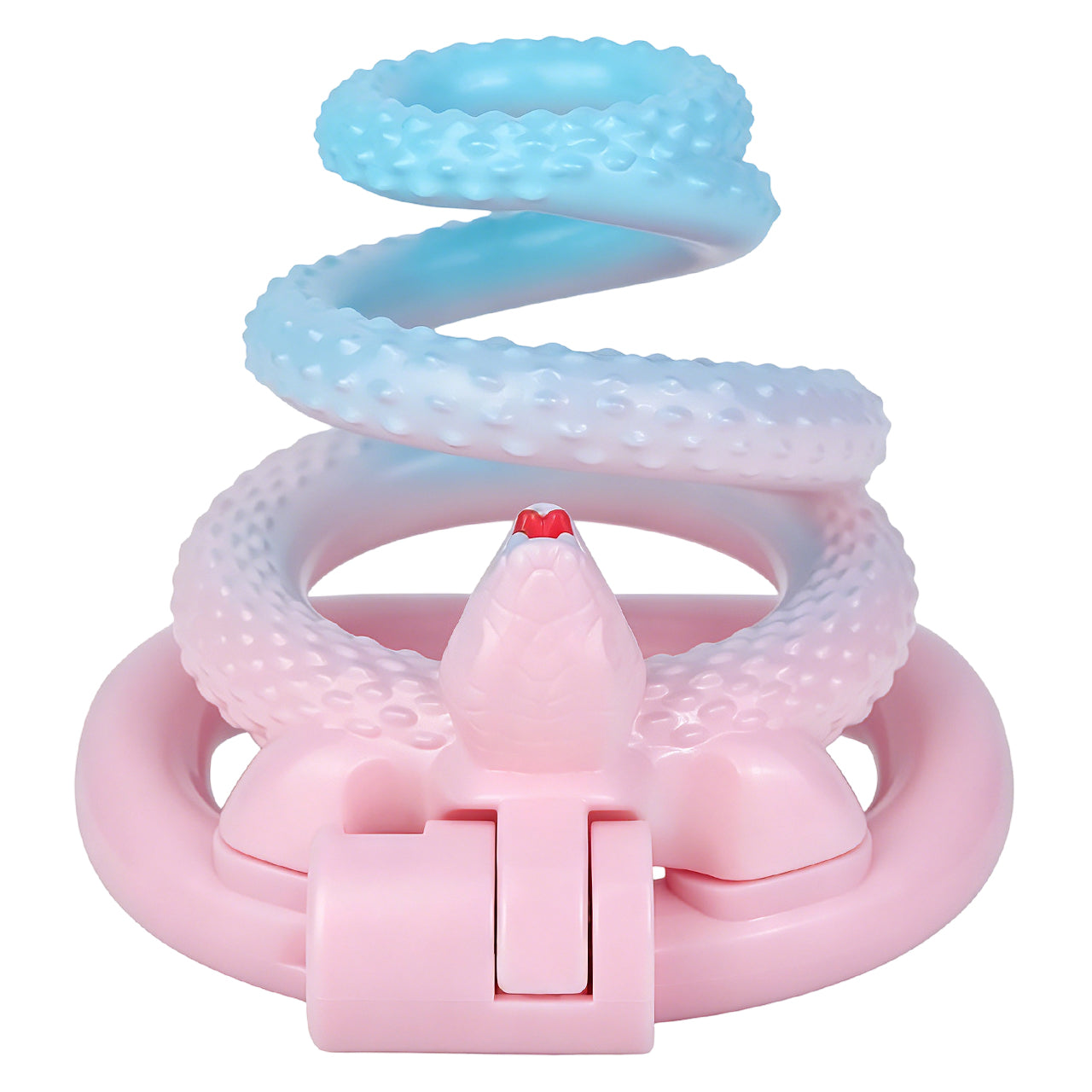 Snake Scale Resin Chastity Cage with Optional Support Strap
