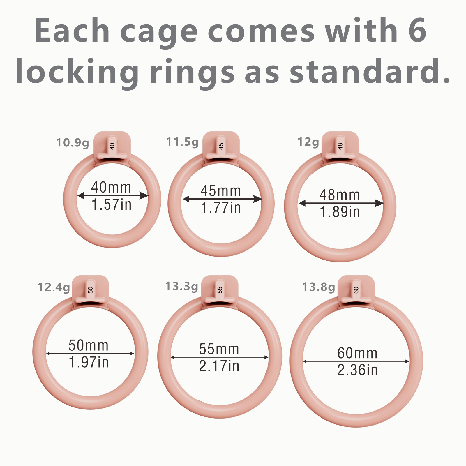 Modular Conch ABS Chastity Cage