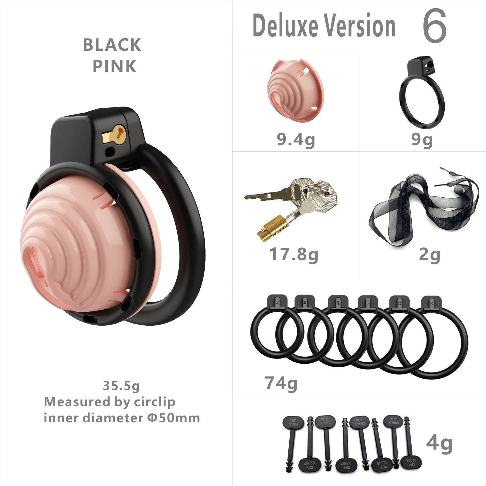 Modular Conch ABS Chastity Cage