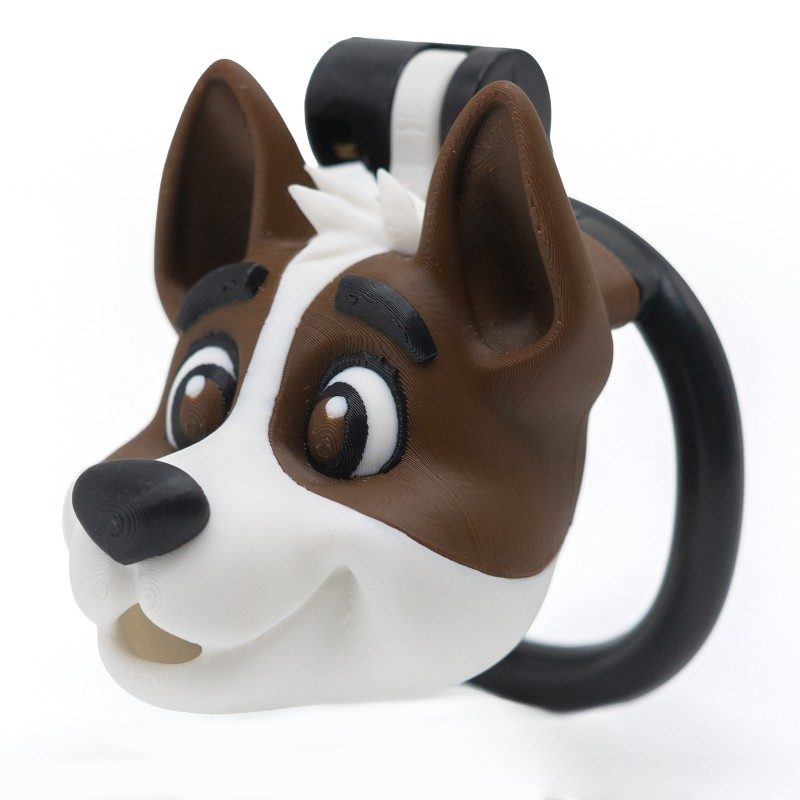 dog-head cage side view