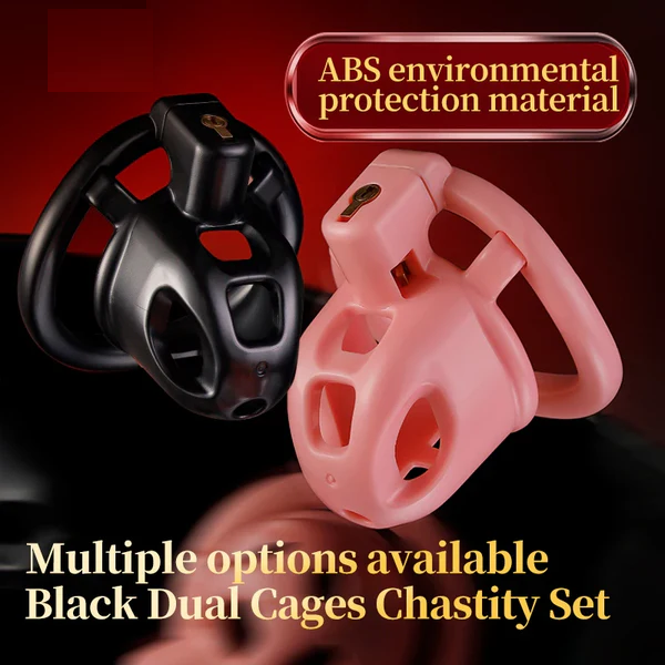 Small & Flat Chastity Cage Set