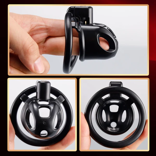 Small & Flat Chastity Cage Set