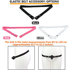 Optional black, pink and white elastic support belts for shaft-only cage