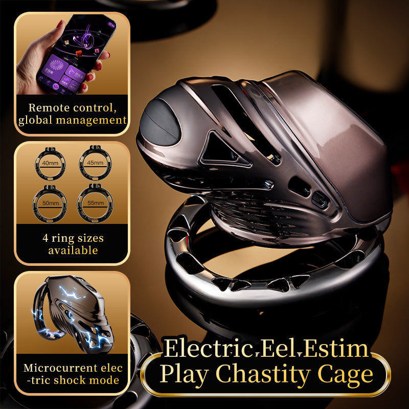 Electric Eel Stimulation Chastity Cage