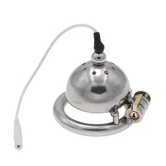 Side view of electric stainless steel dome cage with cable