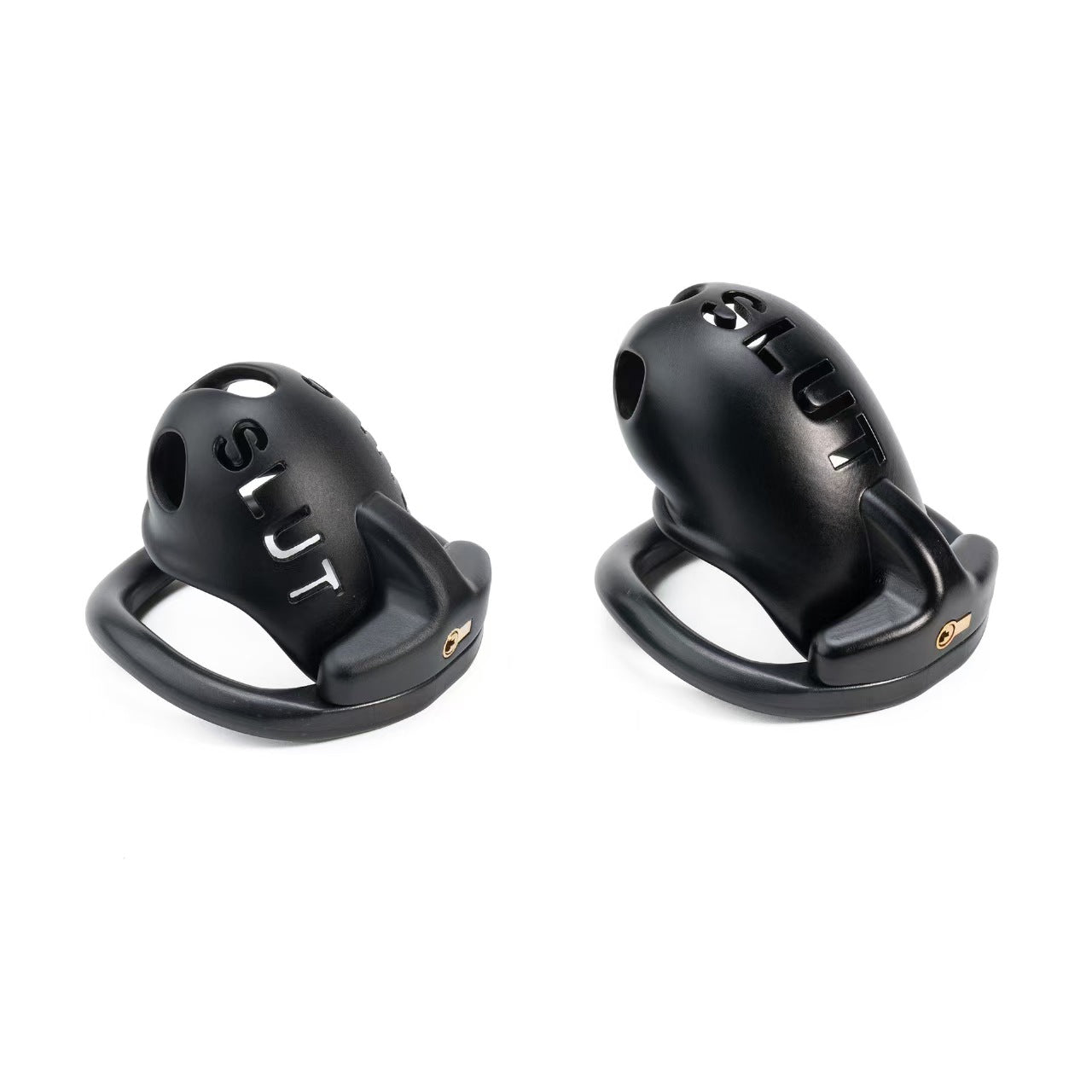 SLUT Humiliation Resin Chastity Cage with Ring-Set Options
