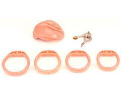 Faux labia chastity cage external and internal measurements