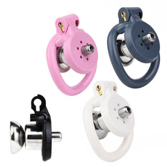 Flat Chastity Cage With Inverted Plugged