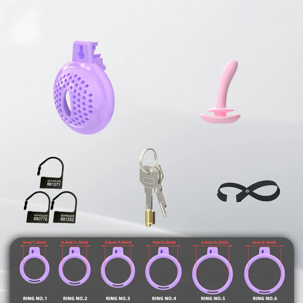Flat Soft Cock Cage With Belt