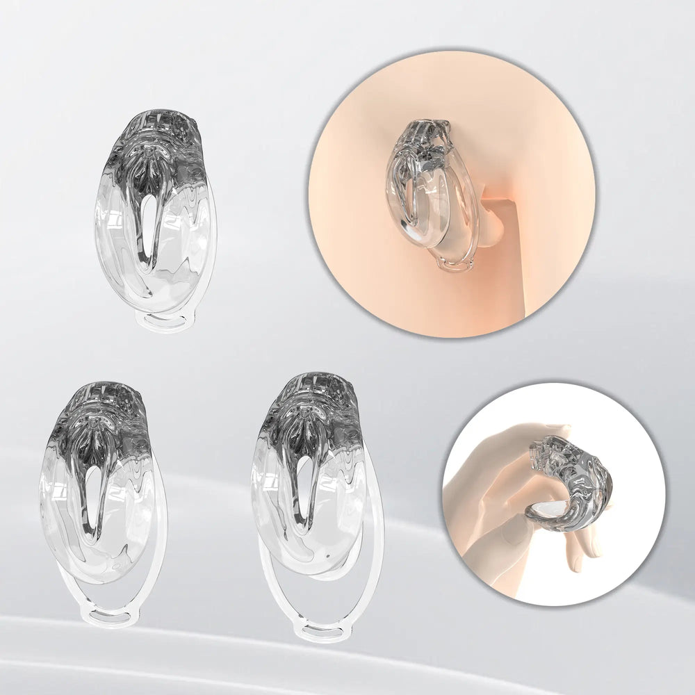 Clear FuFu Y2 cover with three clear retaining clips and fitting illustrations

