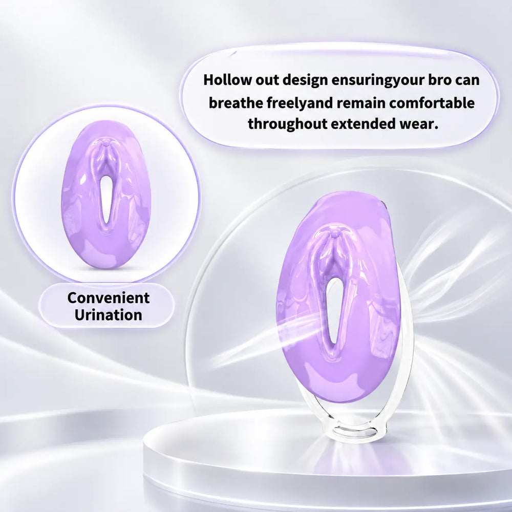 Purple FuFu Y2 cover in an airflow illustration highlighting the elongated front opening
