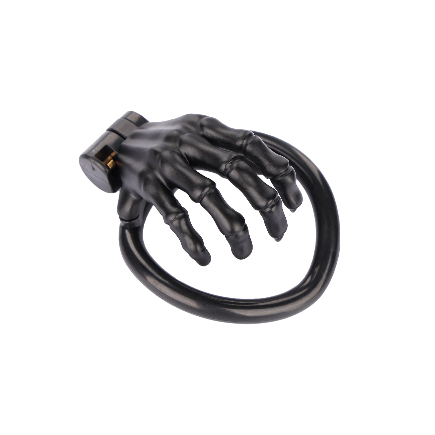 Skeleton Hand Medical-Grade Resin Chastity Cage with 4 Rings