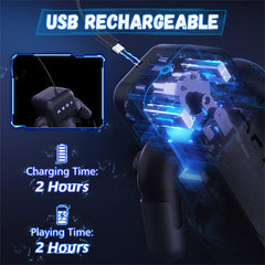 Game Cup -Thrusting Vibrating Masturbator with Heating System Black