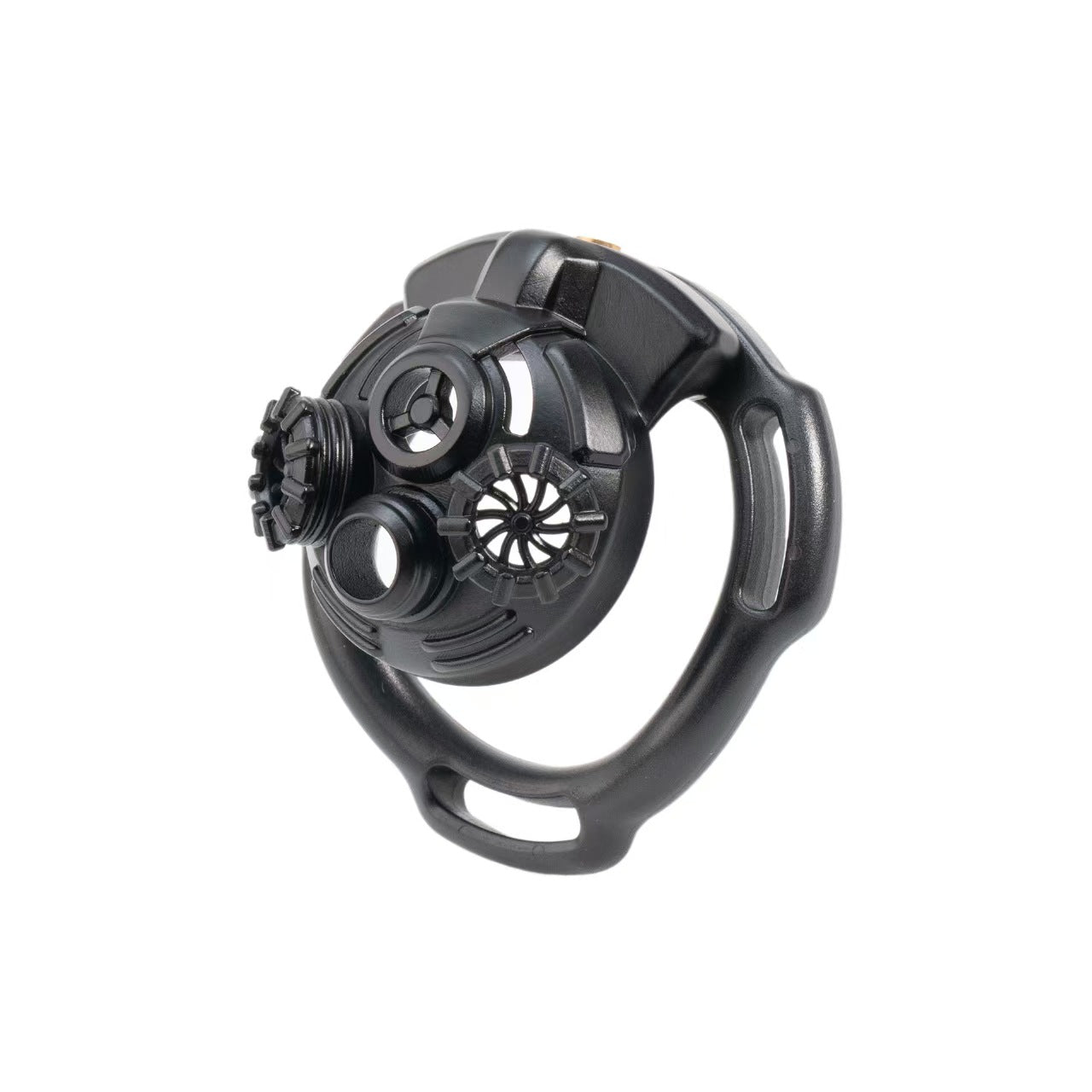 3D Gas Mask ABS Chastity Cage with Standard or Strap Rings