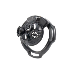 3D Gas Mask ABS Chastity Cage with Standard or Strap Rings
