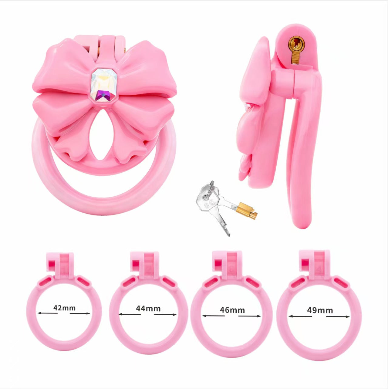 Gem Butterfly Chastity Cage